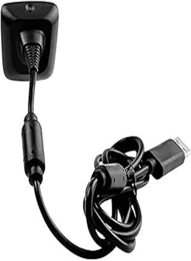 USB Game Controller Wireless Power Supply Charger Cable Gamepad Joystick for Xbox 360 1.5m, Black)